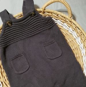 Hanna Andersson knit overalls sz. 60 3-6 months